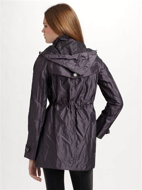 Burberry women's raincoat with hood